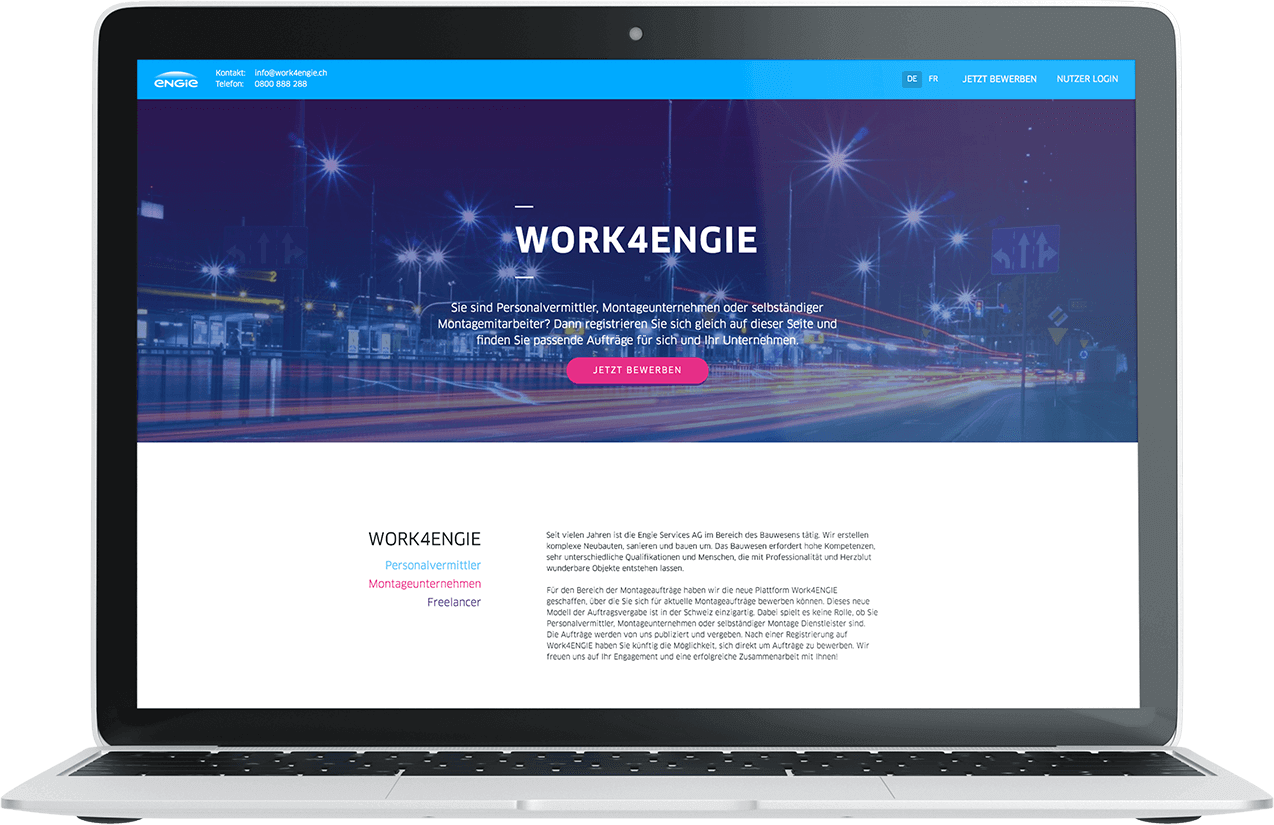 Work4Engie Website