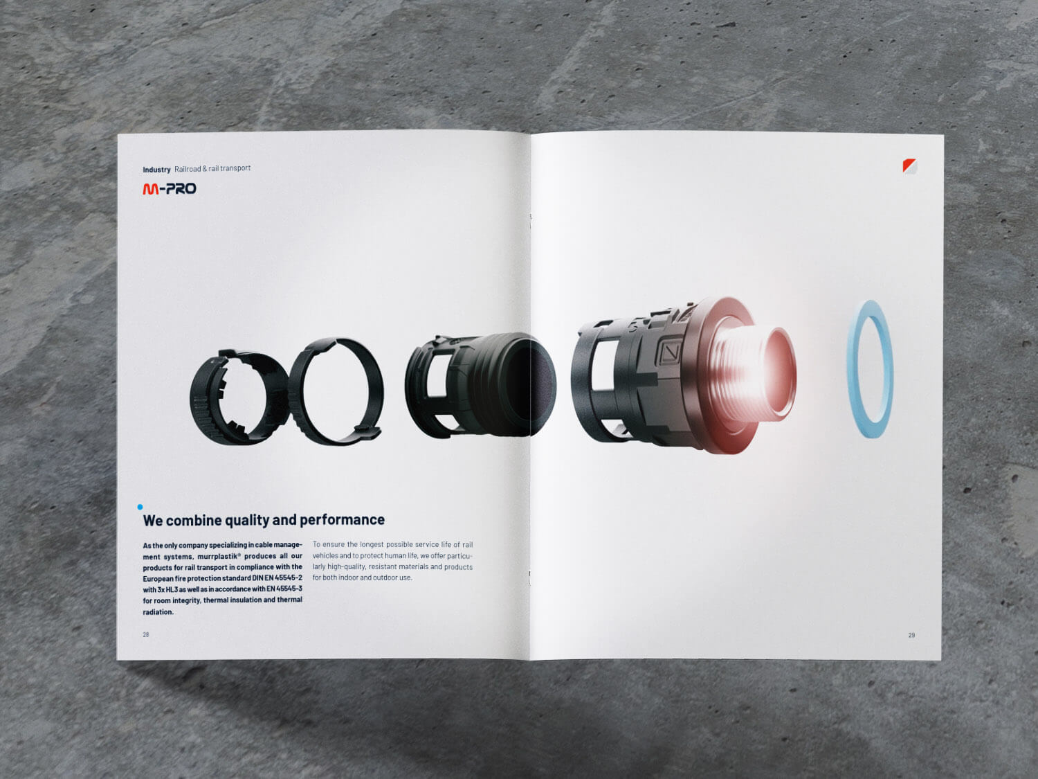 VUCX murrplastik Editorial Design Brochure Imagebroschure